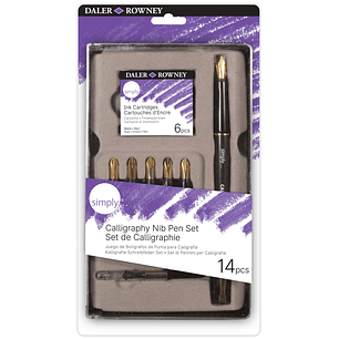 Set 14 Un De Caligrafia Simply - Daler Rowney