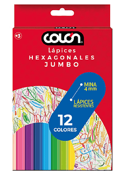 Lapices 12 Colores Jumbo - Colon