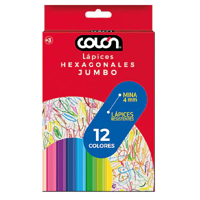 Colon - Lapices 12 Colores Jumbo