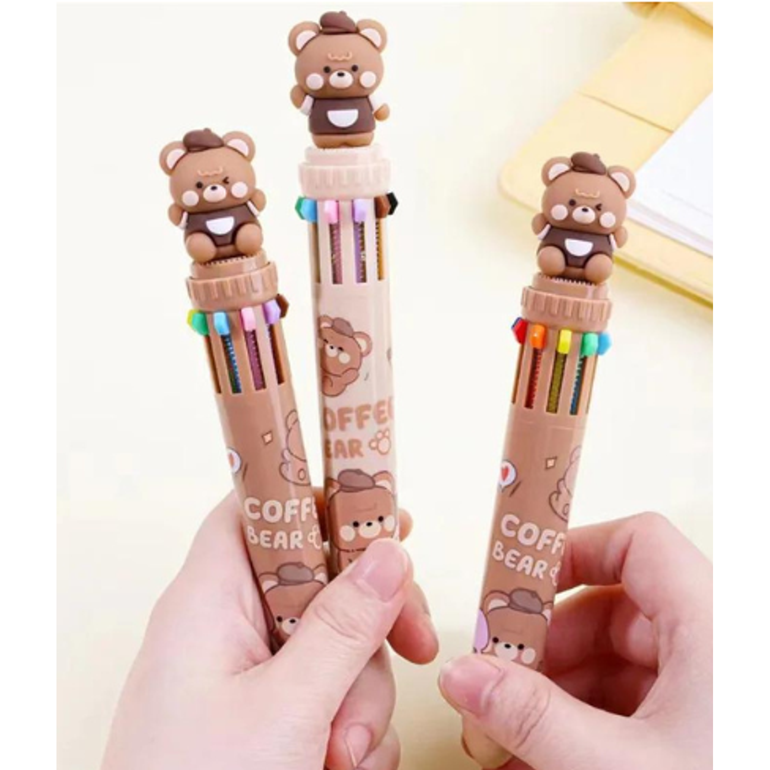 Lapiz Multicolor 10 Colores Coffee Bear