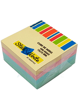 Notas Adhesiva 76x76mm - 400h - Mix Pastel - Stick&Write