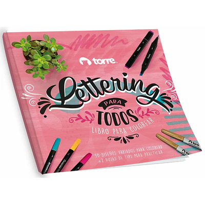 Libro para Colorear Lettering - 32 Páginas