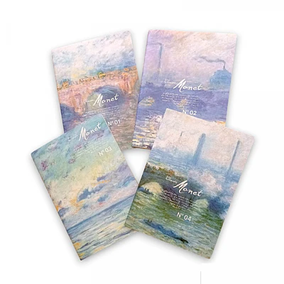 Libreta Cosida Grande Diseños Monet - Lineas