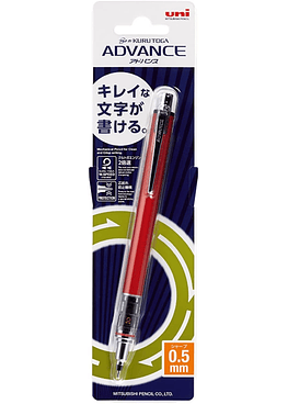 Uni Kurutoga Advance 0.5mm - Rojo
