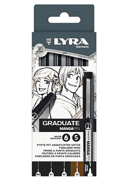Lyra Graduate - Tiralineas Manga Pen 5 Un