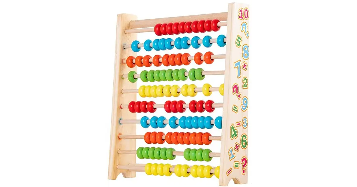 Abaco Horizontal Madera 10 Filas 30 x 22 Cms Nobel Toys