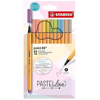 Stabilo - 12 Tiralineas Pasteles Stabilo Pen 88 - Edicion Limitada