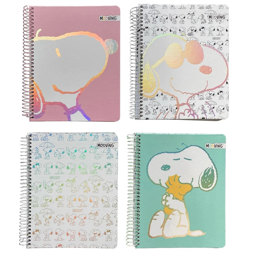 Mooving - Cuaderno Triple 1/2 Oficio - Diseño Snoopy