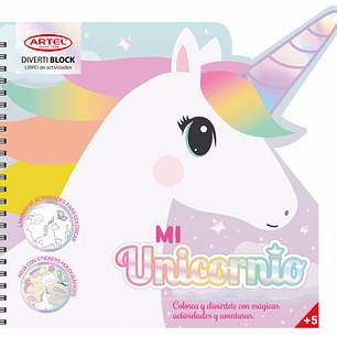 Artel - Divertiblock Colorea Unicornios