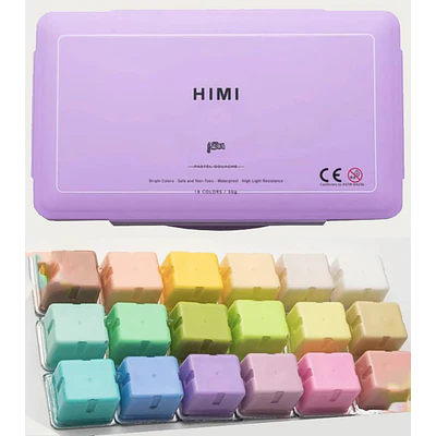 Himi - Gouache 18 Colores Pasteles - 30 ML - Morado