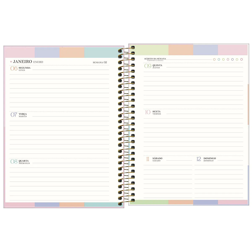 Tilibra - Planner Espiral 2025 - Happy