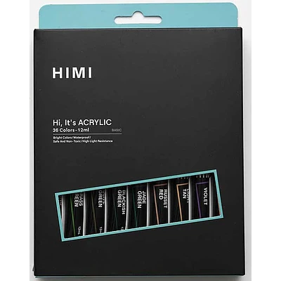 Himi - Acrilicos 36 Colores - 12 ML