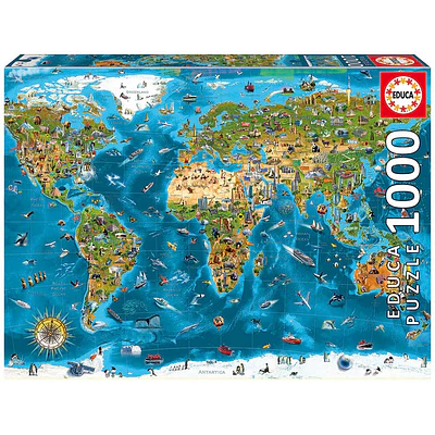 Educa - Puzzle Maravillas del Mundo de 1000 Piezas - 68x48 cm