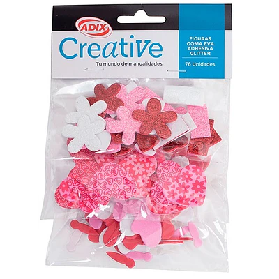 Dactic - Stickers Goma Eva - Corazon/Flor/Mariposa - 82U