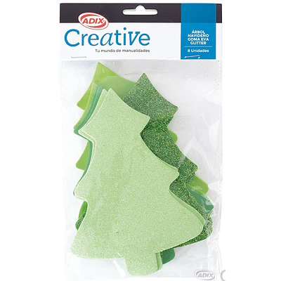 Adix - Arbol Goma Eva Glitter - 8UN
