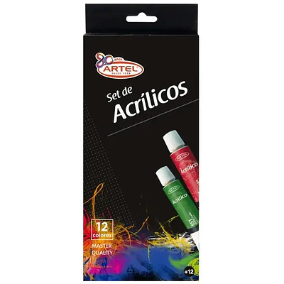 Artel - Acrílicos Artel 12 Colores - 12ML