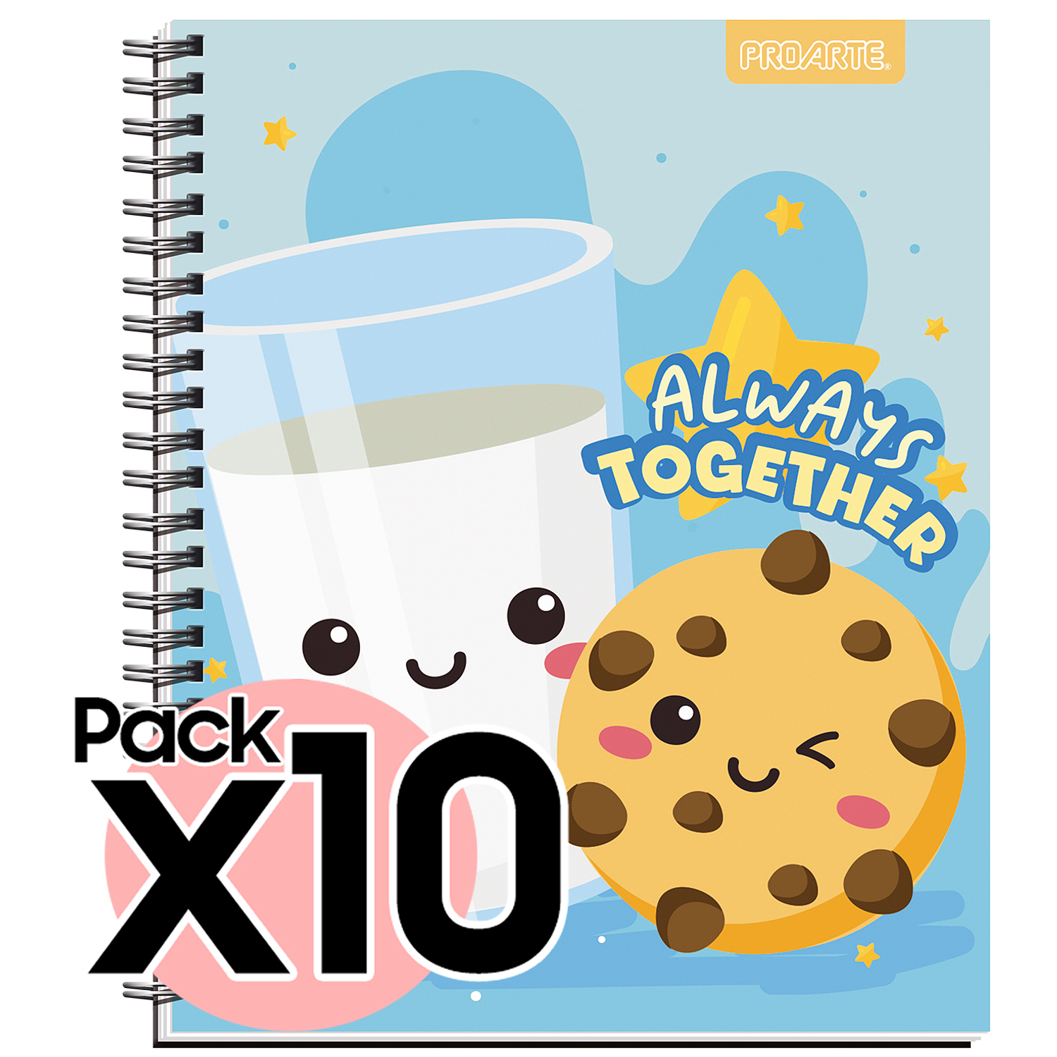 Proarte - Cuaderno Universitario Cute - Pack 10 UN 1