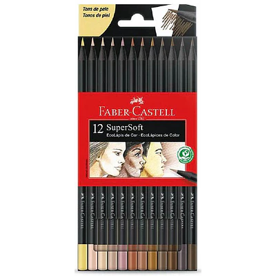 Faber Castell - Lapices de Colores Piel x12 Supersoft