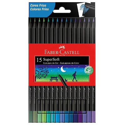 Faber Castell - Lapices de Colores Frios x12 Supersoft