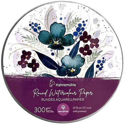 Hahnemühle - Papel Acuarela Redondo 100% Algodón 300 Gr
