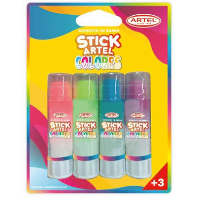 Artel - Adhesivo en Barra x4 Colores  