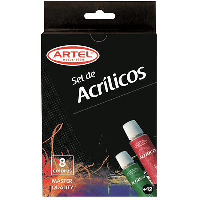 Artel - Acrílicos 8 colores - 12ML