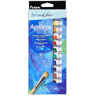 Torre - Acrílicos 12 Colores - 12 ML