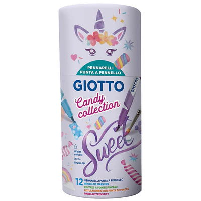 Giotto - Marcador Turbo Soft Brush - 12 Colores