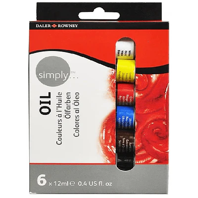 Daler and Rowney - Set Oleo En Tubo - 6 Colores - 12ML