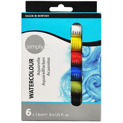 Daler and Rowney - Set Acuarela en Tubo - 6 Colores - 12ML
