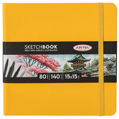Artel - Sketchbook 15x15 Amarilla - 140 GR