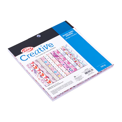 Adix - Cartulina 12 Diseńos Sweet Girl 24Un - 120G