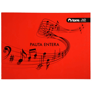 Torre - Cuaderno Cosido Musica Pauta Entera 10