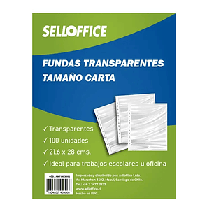 Adioffice - Fundas Carta - 100 Un