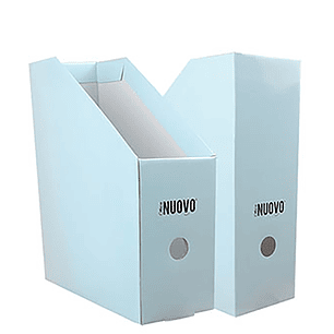 Nuovo - Caja Revistera Celeste Pastel