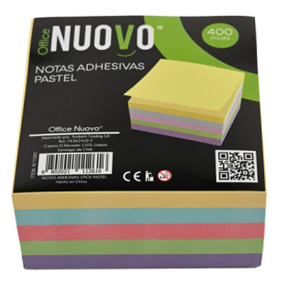 Nuovo - Notas Adhesivas Color Pastel - 400 Hjs