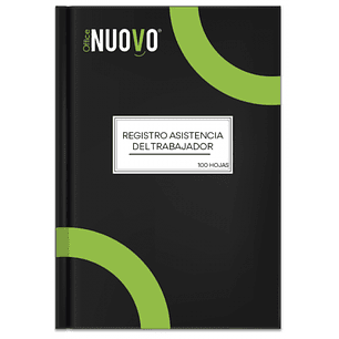 Nuovo - Libro Registro de Asistencia - 30 Hjs