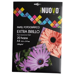 Nuovo - Papel Fotografico Extra Brillo - A4 - 180 G