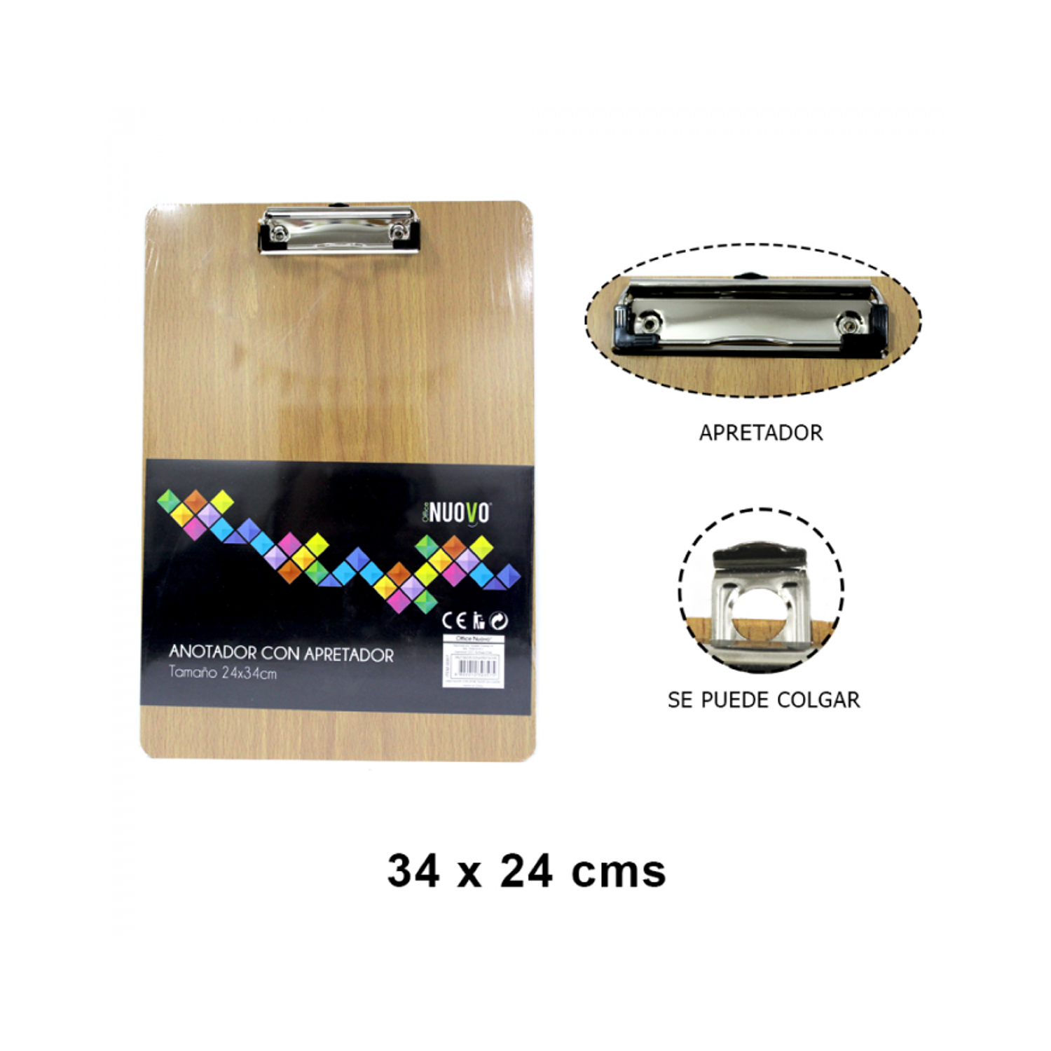 Nuovo - Anotador Con Apretador - Oficio 2