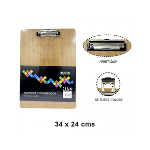 Nuovo - Anotador Con Apretador - Oficio