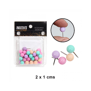 Nuovo - Push Pins Redondos - Pastel