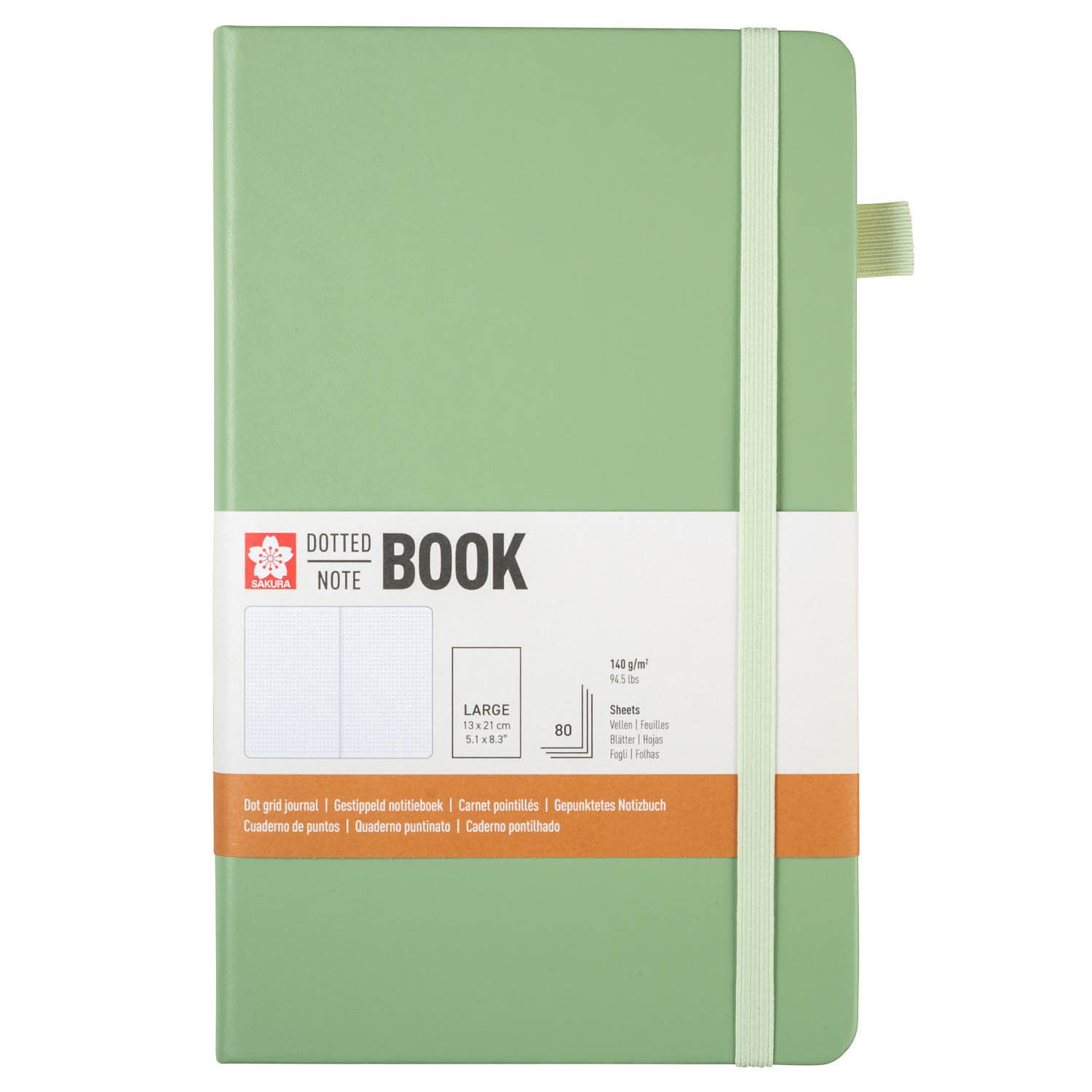 Sakura - Libreta Sakura Hoja Crema con Puntos 13x21cm 2