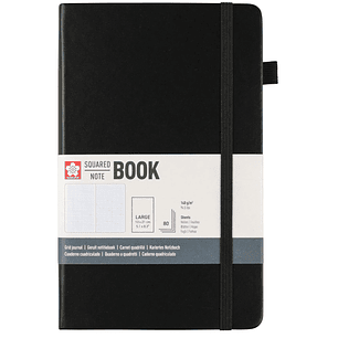 Sakura - Libreta Sakura Hoja Crema con Cuadros 13x21cm