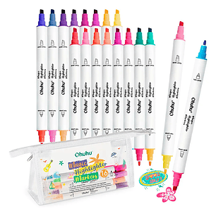 Ohuhu - 16 Marcadores/Destacadores + Estuche