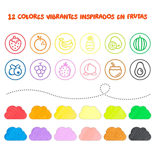 Ohuhu Kainani - 12 Marcadores Punta Conica/Timbre + Estuche