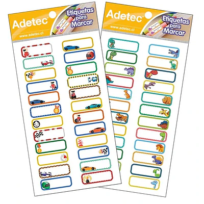Adetec - Etiqueta para marcar útiles niños