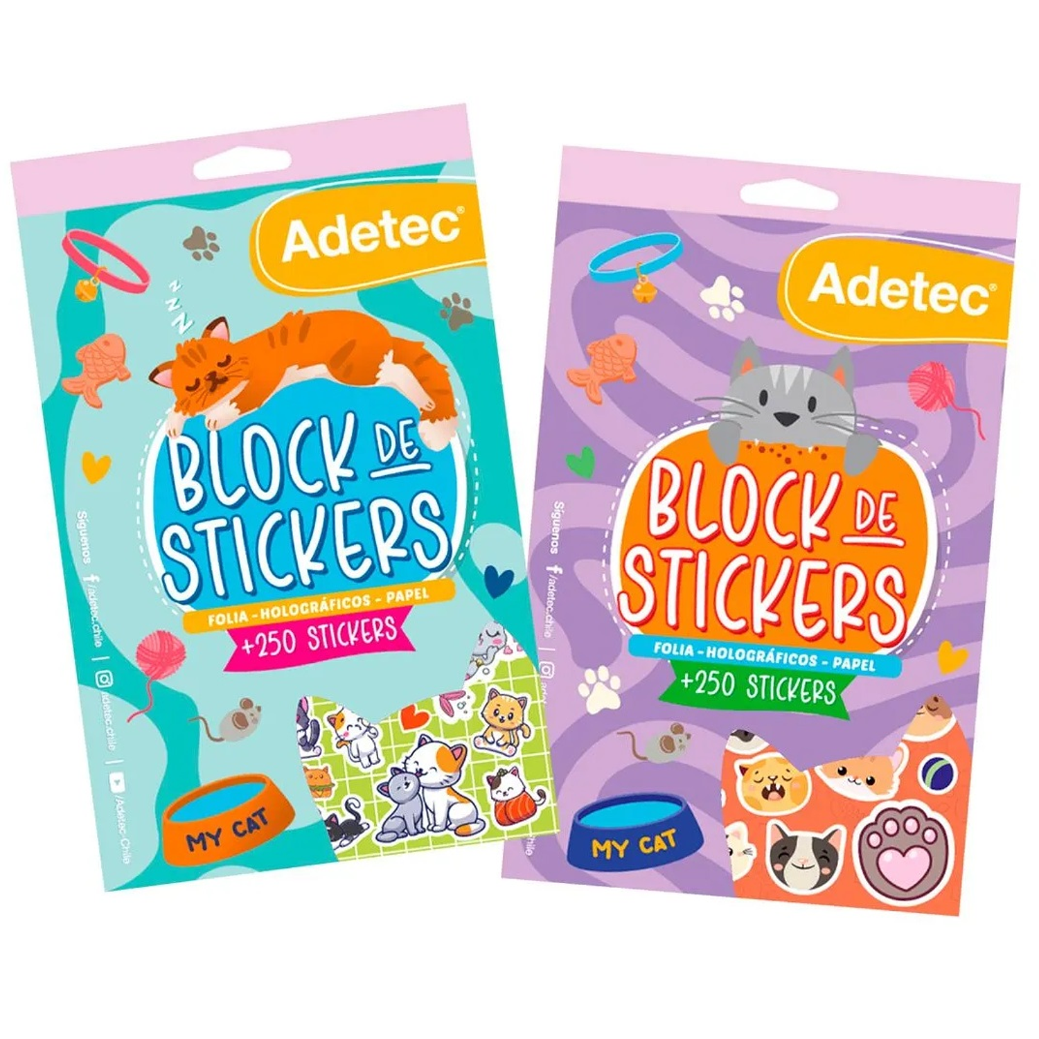 Adetec - Block De Stickers Gatitos 1