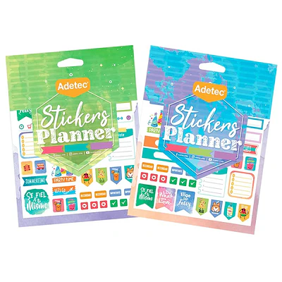Adetec - Blocks De Stickers Planner Y Travel Adhesivos