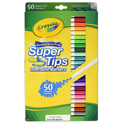 Crayola - Marcadores Supertips - 50 Unidades