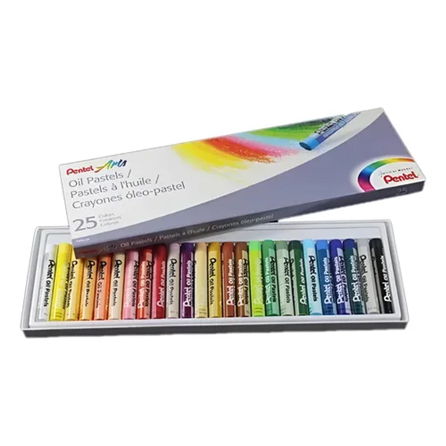 Pentel - Lapiz Pastel Oleo 25 Colores 2